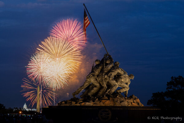 July 4th Fireworks at the Iwo Jima